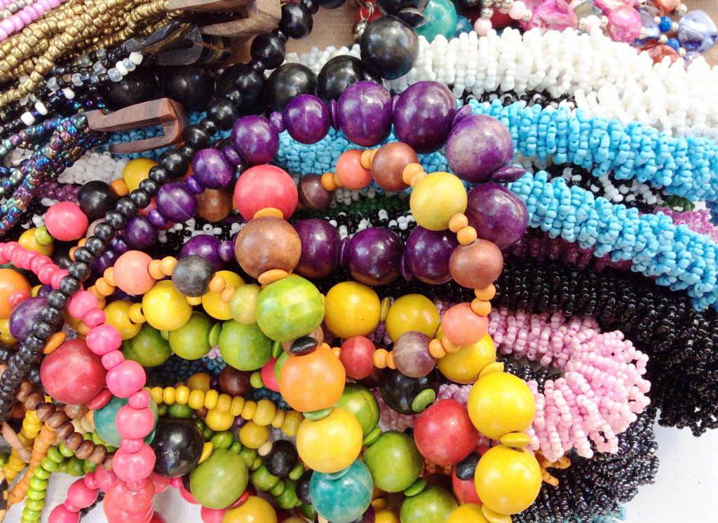 Necklaces and Bracelets at the Flea Market jigsaw puzzle in Handmade ...