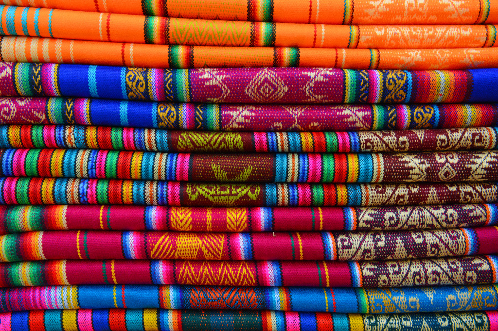 Traditional Textiles in Ecuador jigsaw puzzle in Handmade puzzles on TheJigsawPuzzles.com
