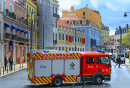 Fire Truck in Lisbon, Portugal