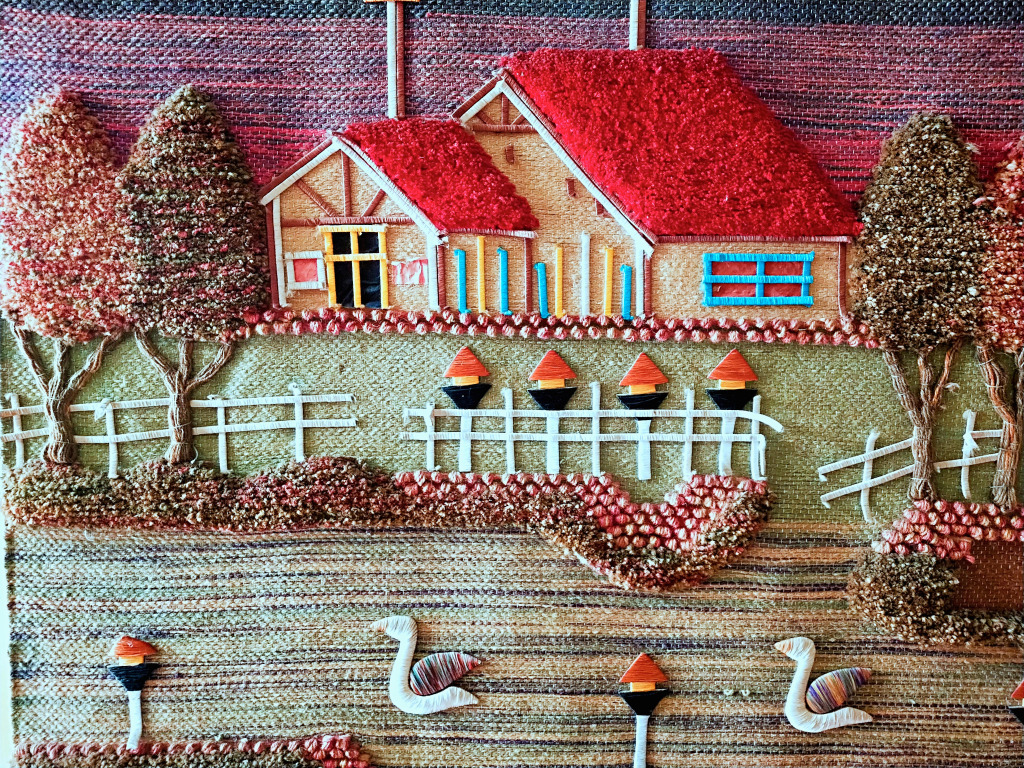 Handmade Tapestry, India jigsaw puzzle in Handmade puzzles on TheJigsawPuzzles.com