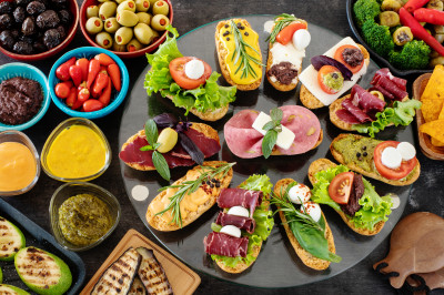 Tapas Table jigsaw puzzle in Food & Bakery puzzles on TheJigsawPuzzles.com