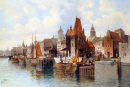 View of a City by a River