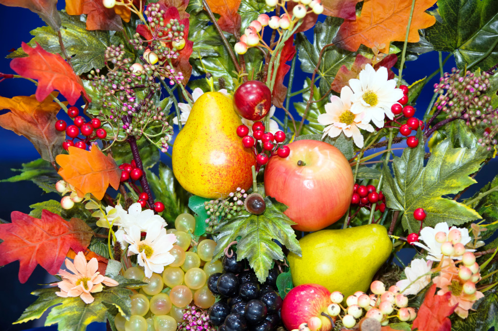Nature morte d’automne jigsaw puzzle in Fruits & Légumes puzzles on TheJigsawPuzzles.com