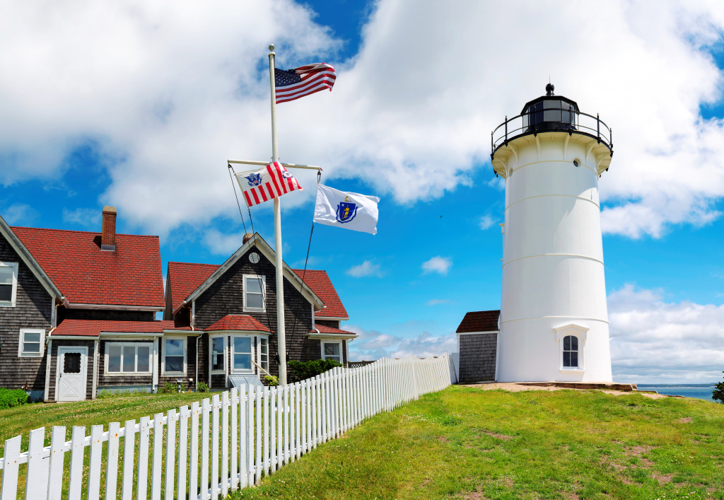 Nobska Lighthouse, Cape Cod, USA jigsaw puzzle in Great Sightings puzzles on TheJigsawPuzzles.com