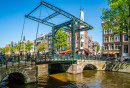 Bridge over Kloveniersburgwal Canal, Amsterdam