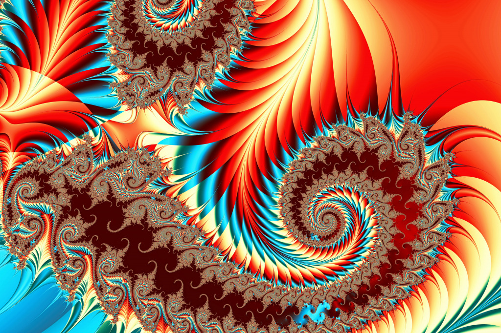 Design fractal abstrait jigsaw puzzle in Fractals puzzles on TheJigsawPuzzles.com