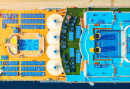 Aerial View of Luxury Cruise Liner