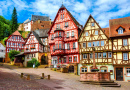 Half-Timbered Houses in the Old Town of Miltenberg