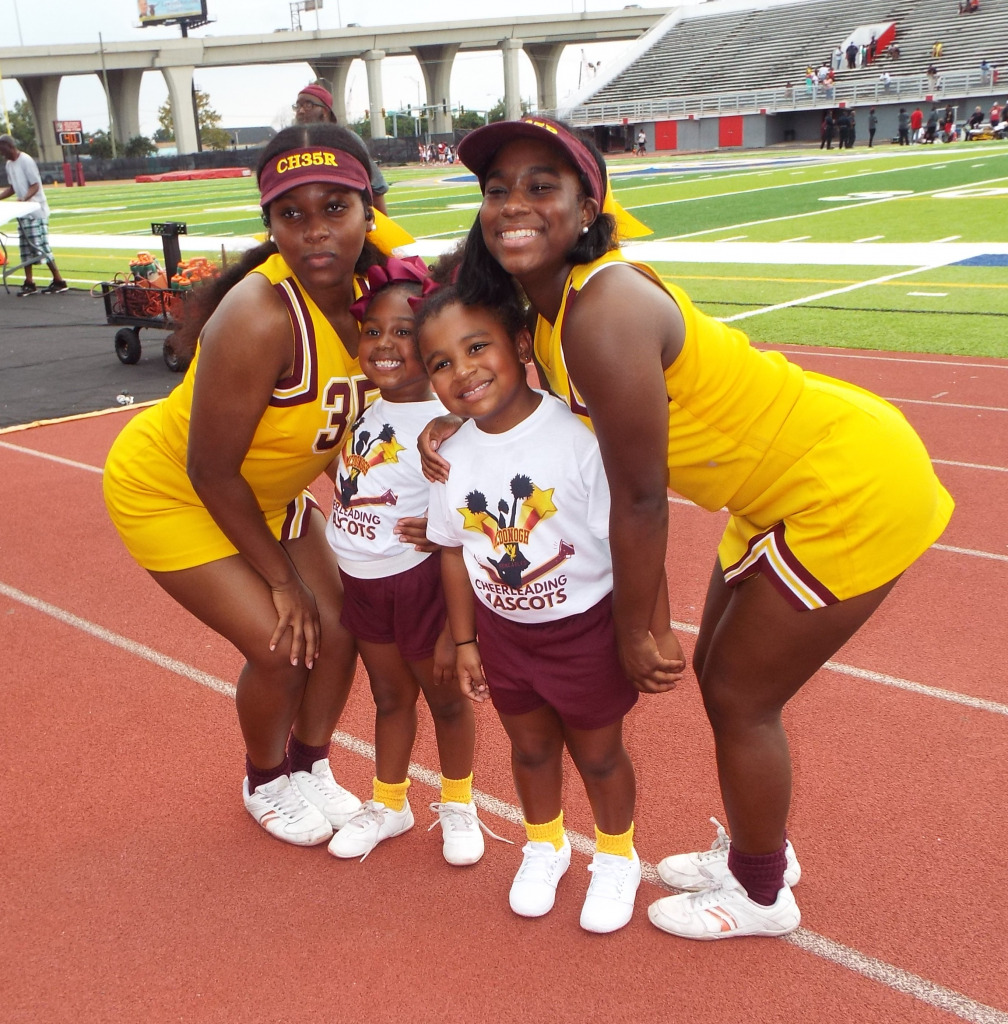 Roneagle Cheerleaders and Mascots Lola and Tatum jigsaw puzzle in Wanda A. Romain puzzles on TheJigsawPuzzles.com