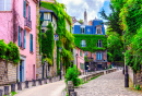 Montmartre Quarter in Paris, France
