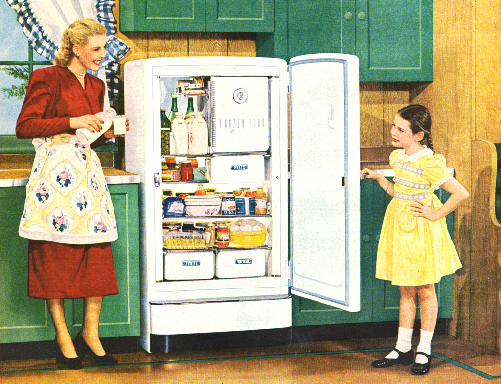 Женщины холодильника, 1948 jigsaw puzzle in Еда и Напитки puzzles on TheJigsawPuzzles.com