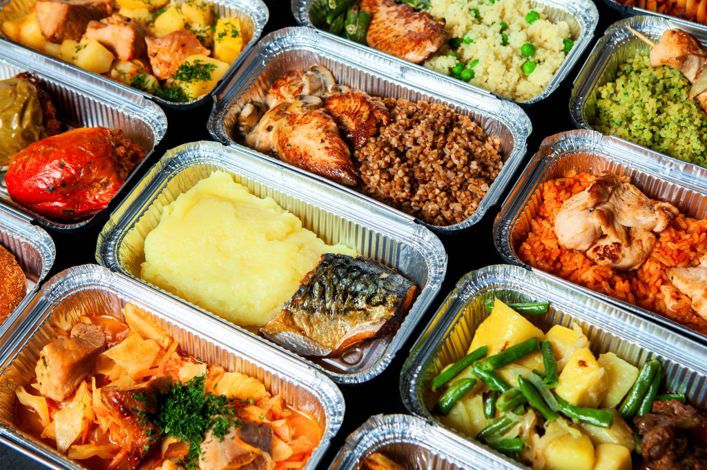 Variety of Lunch Containers jigsaw puzzle in Food & Bakery puzzles on TheJigsawPuzzles.com