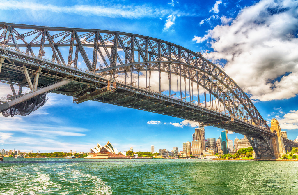 Sydney Harbour Bridge, Austrália jigsaw puzzle in Pontes puzzles on TheJigsawPuzzles.com