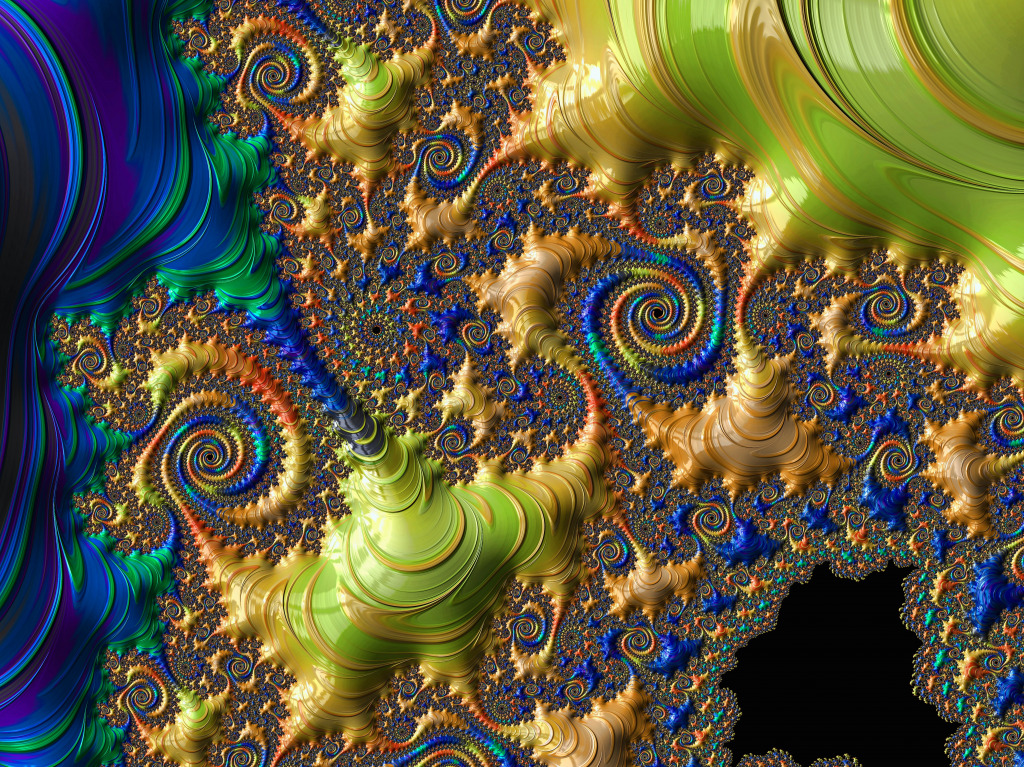 Fraktale wunderbare Formen und Farben jigsaw puzzle in Fractals puzzles on TheJigsawPuzzles.com