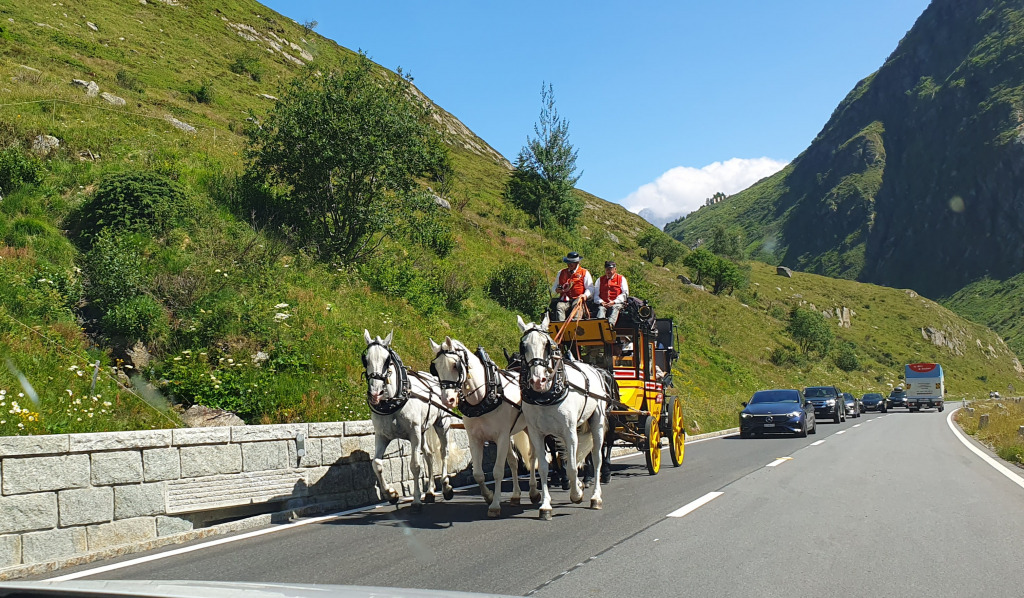 Gotthardtpostkutsche 2023 jigsaw puzzle in Martha Gabriel puzzles on TheJigsawPuzzles.com