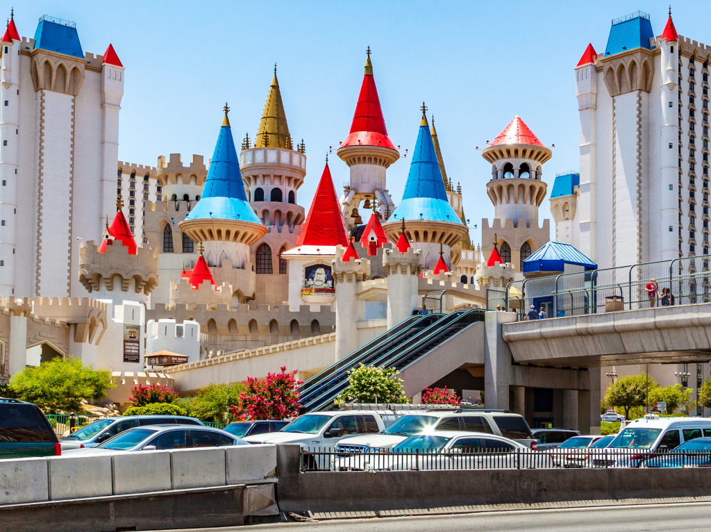 Excalibur Hotel and Casino, Las Vegas, USA jigsaw puzzle in Castles puzzles on TheJigsawPuzzles.com