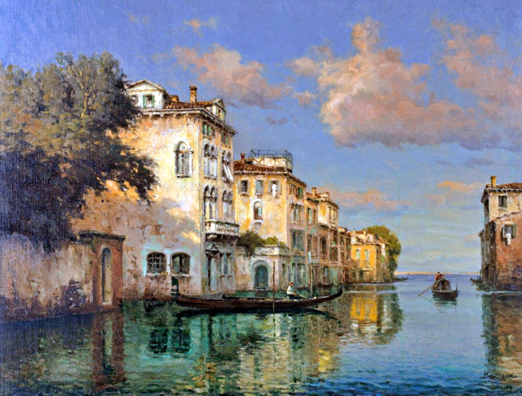 A Tranquil Venetian Canal jigsaw puzzle in Piece of Art puzzles on TheJigsawPuzzles.com