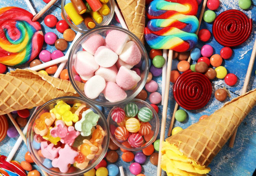 Children's Sweets and Treats jigsaw puzzle in Food & Bakery puzzles on TheJigsawPuzzles.com
