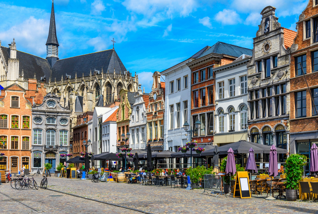 Grote Markt In Mechelen Belgium Jigsaw Puzzle In Street View Puzzles 