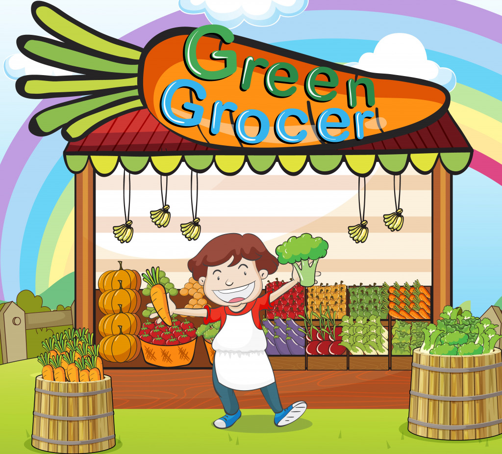 Un étal de légumes jigsaw puzzle in Fruits & Légumes puzzles on TheJigsawPuzzles.com