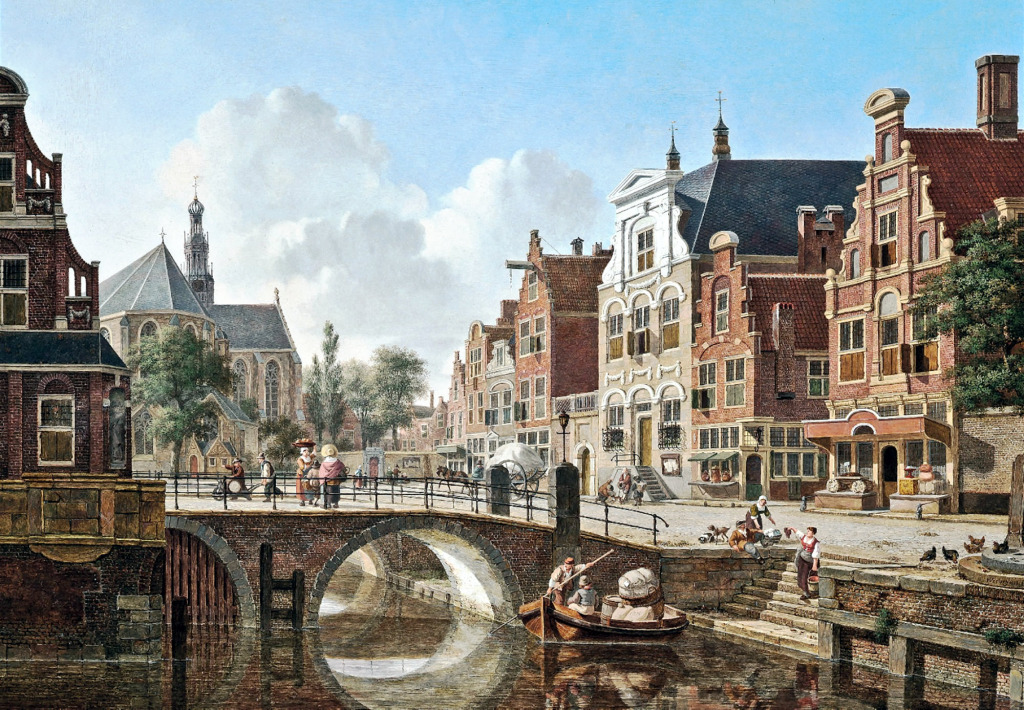 Ein viel befahrener Kanal, Utrecht jigsaw puzzle in Kunstwerke puzzles on TheJigsawPuzzles.com