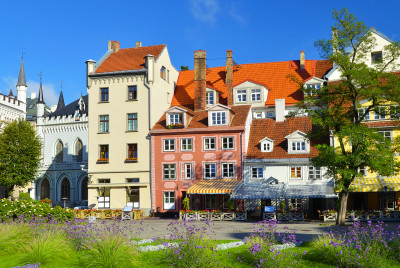 Old Riga Center, Latvia jigsaw puzzle in Street View puzzles on ...