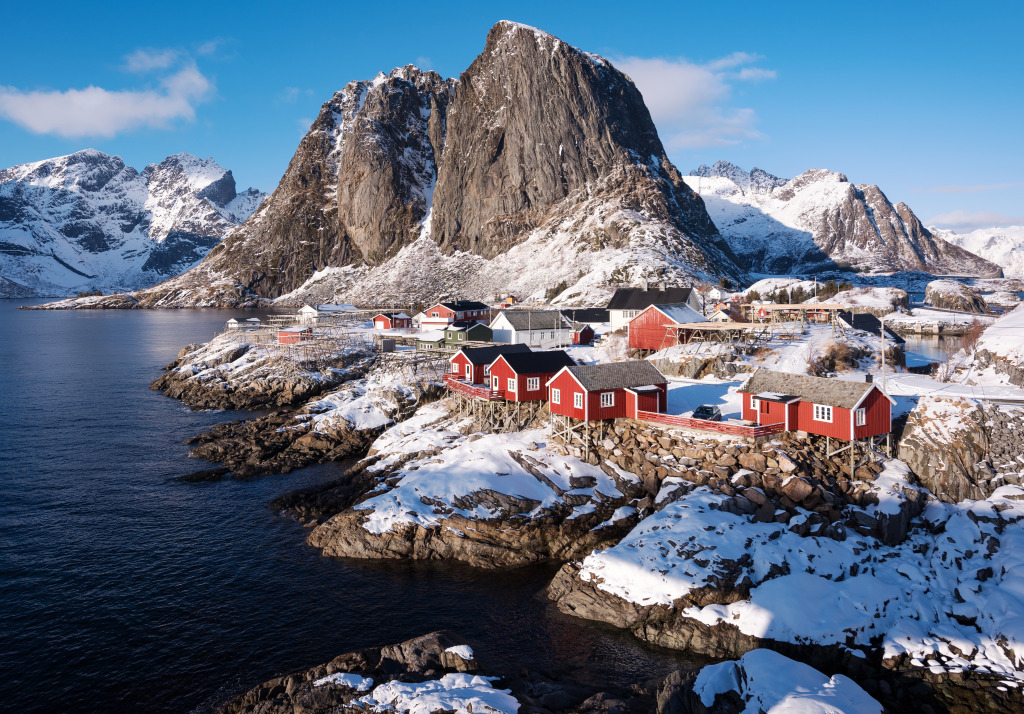 Lofoten Island in Winter jigsaw puzzle in Great Sightings puzzles on TheJigsawPuzzles.com
