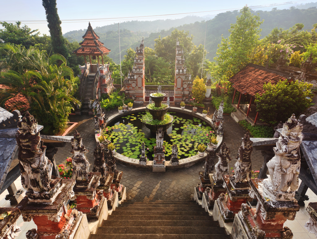 Temple bouddhiste Banjar, Bali, Indonésie jigsaw puzzle in Magnifiques vues puzzles on TheJigsawPuzzles.com