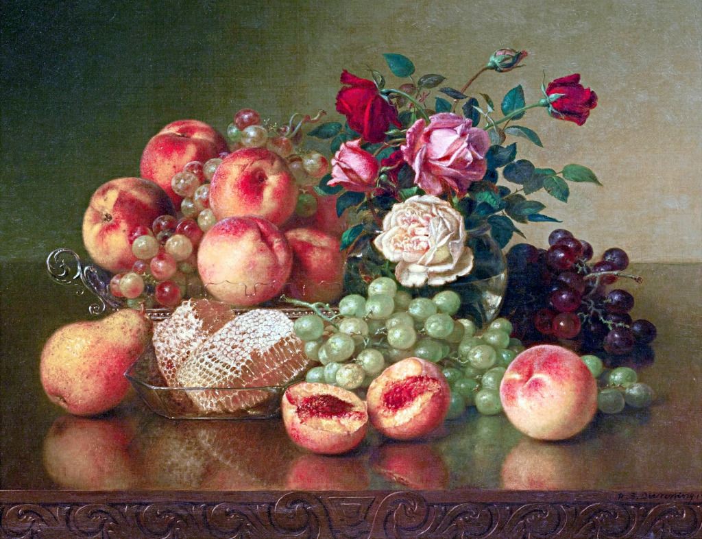 Still Life with Honney Combs jigsaw puzzle in Fruits & Veggies puzzles on TheJigsawPuzzles.com