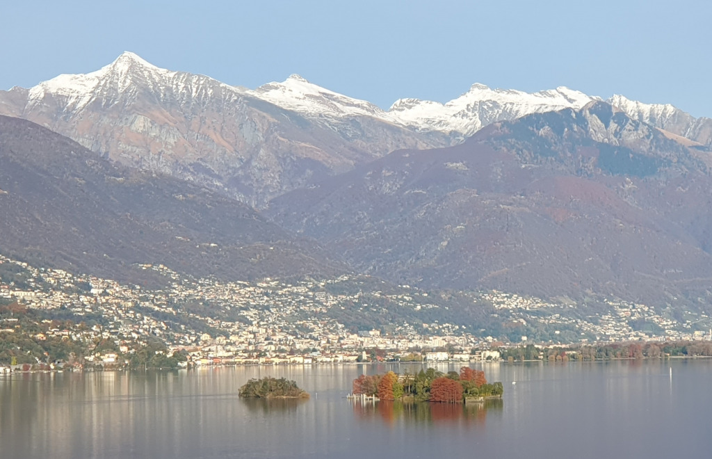 Insel Brissago Herbstfarben jigsaw puzzle in Martha Gabriel puzzles on TheJigsawPuzzles.com