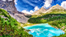 Sorapiss Lake, Italian Alps, Europe