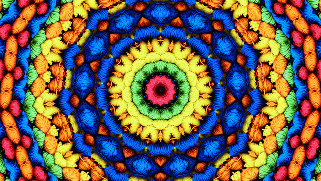 Multicolor Kaleidoscope jigsaw puzzle in Macro puzzles on TheJigsawPuzzles.com