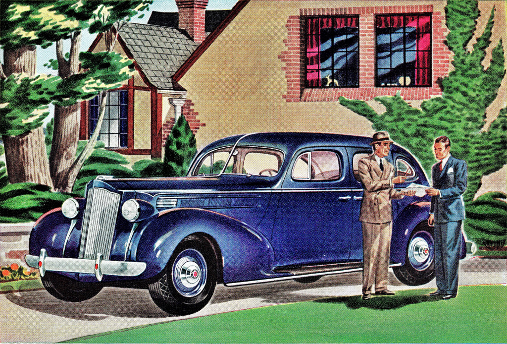 Packard Six de 1938 jigsaw puzzle in Voitures et Motos puzzles on TheJigsawPuzzles.com