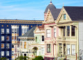 Сoloured Buildings in San Francisco, USA