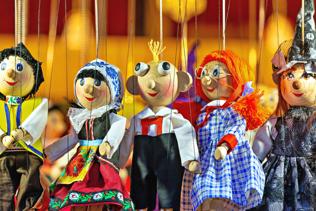 Wooden Marionettes, Prague, Czech Republic jigsaw puzzle in Handmade puzzles on TheJigsawPuzzles.com