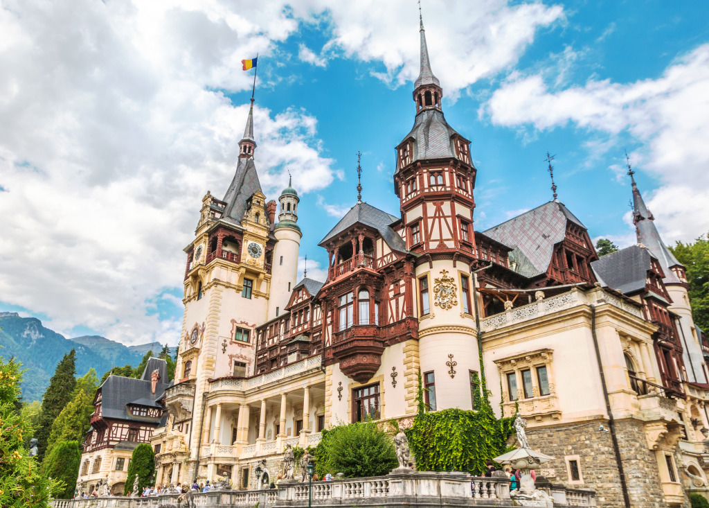 Peles Castle in Romania jigsaw puzzle in Castles puzzles on TheJigsawPuzzles.com