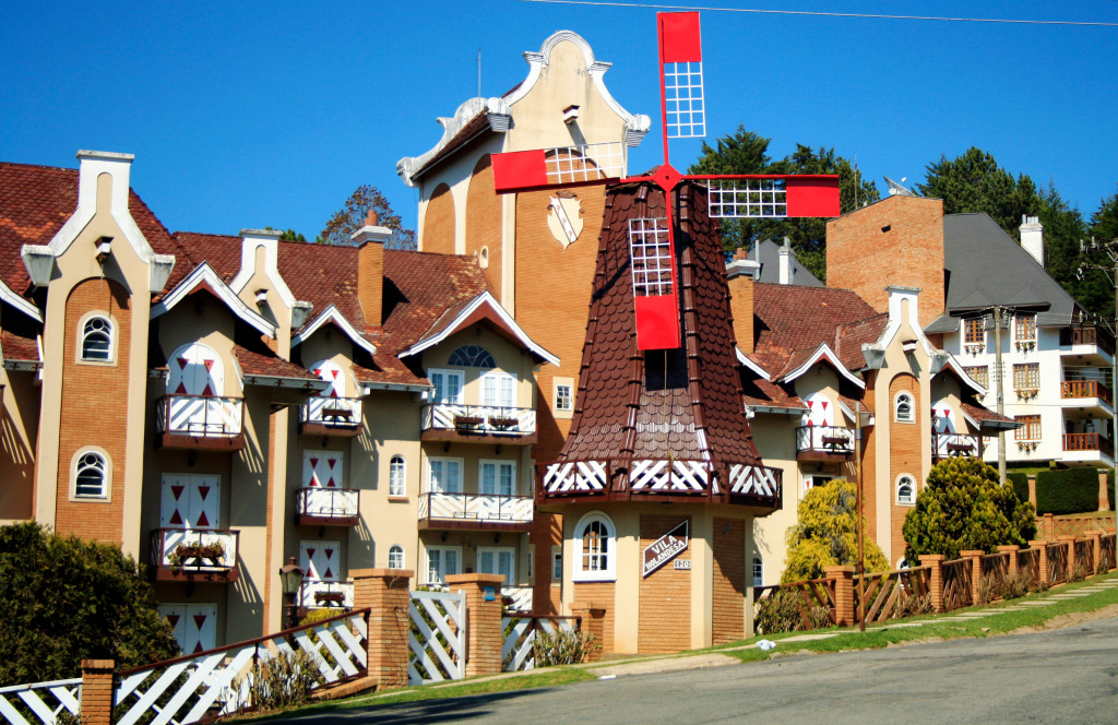 Dutch Village and a Windmill, Campos Do Jordão jigsaw puzzle in Street View puzzles on TheJigsawPuzzles.com