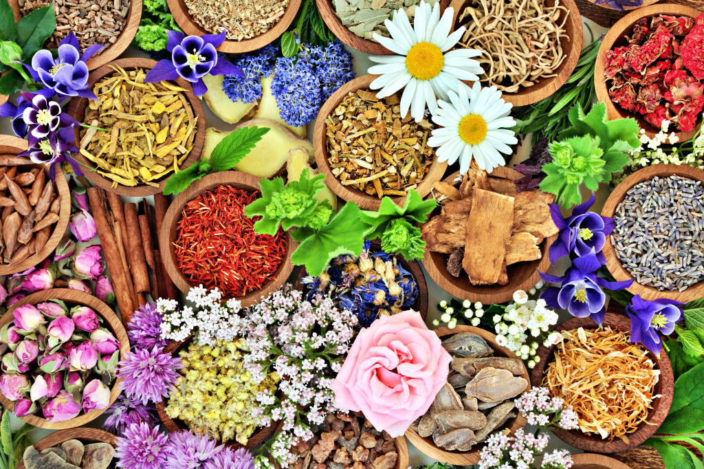 Herbal Medicine jigsaw puzzle in Macro puzzles on TheJigsawPuzzles.com