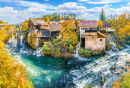 A River and a Little Waterfall, Croatia