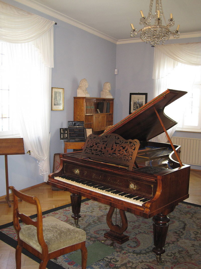 piano in blue room jigsaw jigsaw puzzle in Willow Richardson puzzles on TheJigsawPuzzles.com