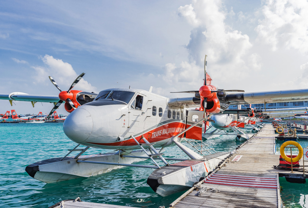 Le terminal d’hydravions Waterdrome, Malé jigsaw puzzle in Aviation puzzles on TheJigsawPuzzles.com