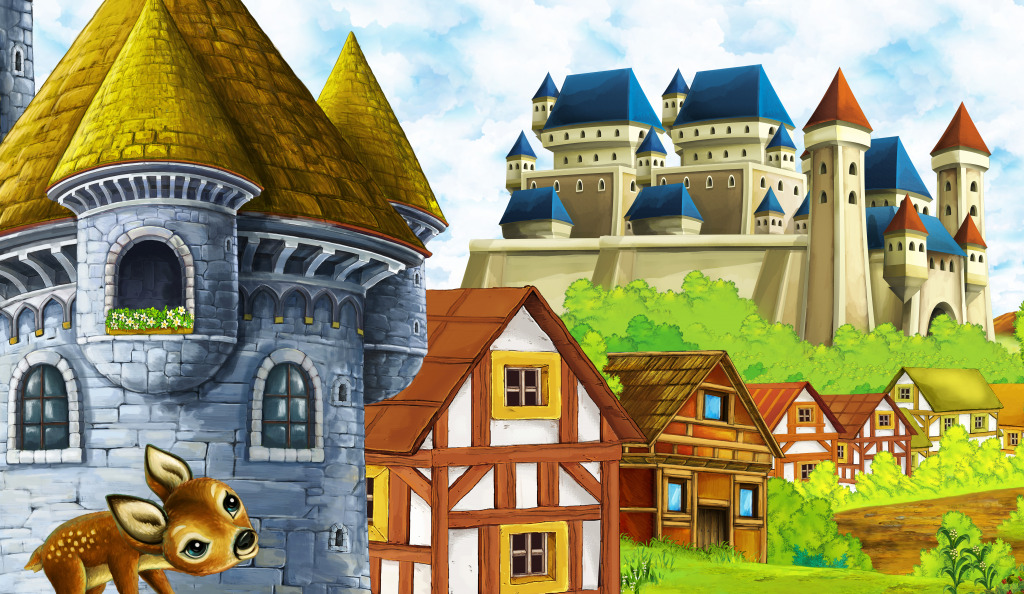 Fairytale Kingdom Castle jigsaw puzzle in Castles puzzles on TheJigsawPuzzles.com