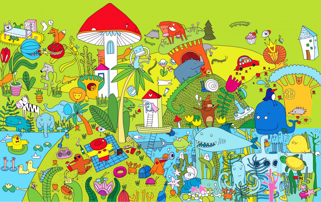 Fantasy World jigsaw puzzle in Kids Puzzles puzzles on TheJigsawPuzzles.com