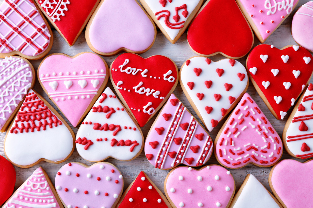 Valentine's Day Cookies jigsaw puzzle in Valentine's Day puzzles on TheJigsawPuzzles.com