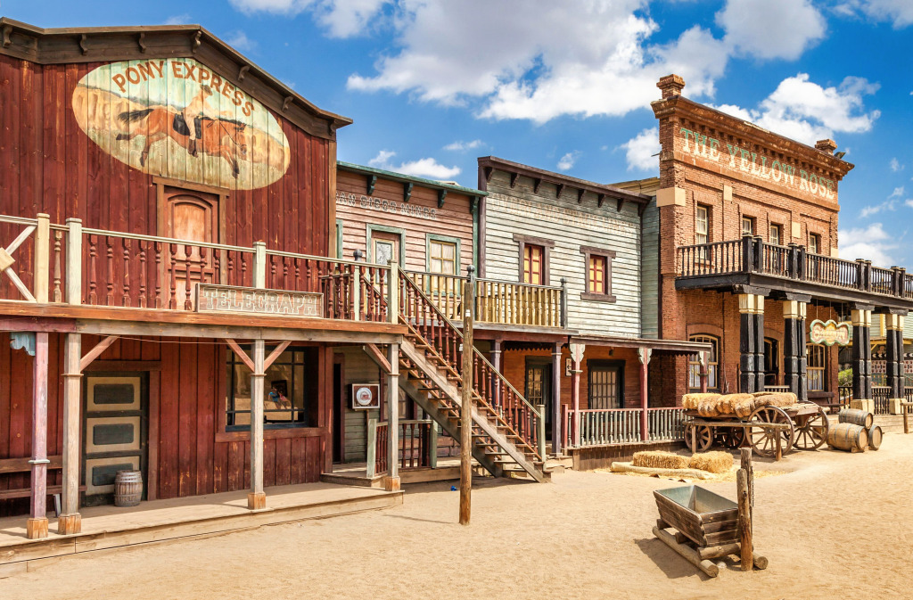Old Wooden Architecture in the Wild West jigsaw puzzle in Street View puzzles on TheJigsawPuzzles.com