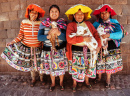 Quechua Women in Traditional Dresses