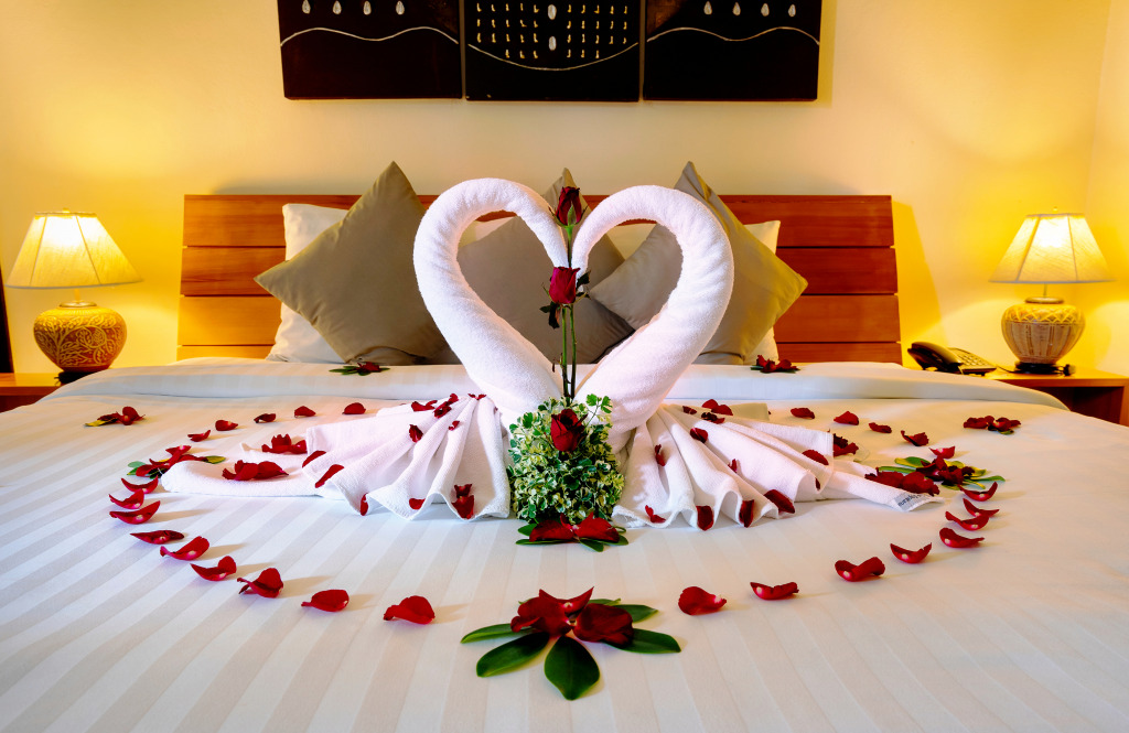Honeymoon Hotel Room, Thailand jigsaw puzzle in Valentine's Day puzzles on TheJigsawPuzzles.com