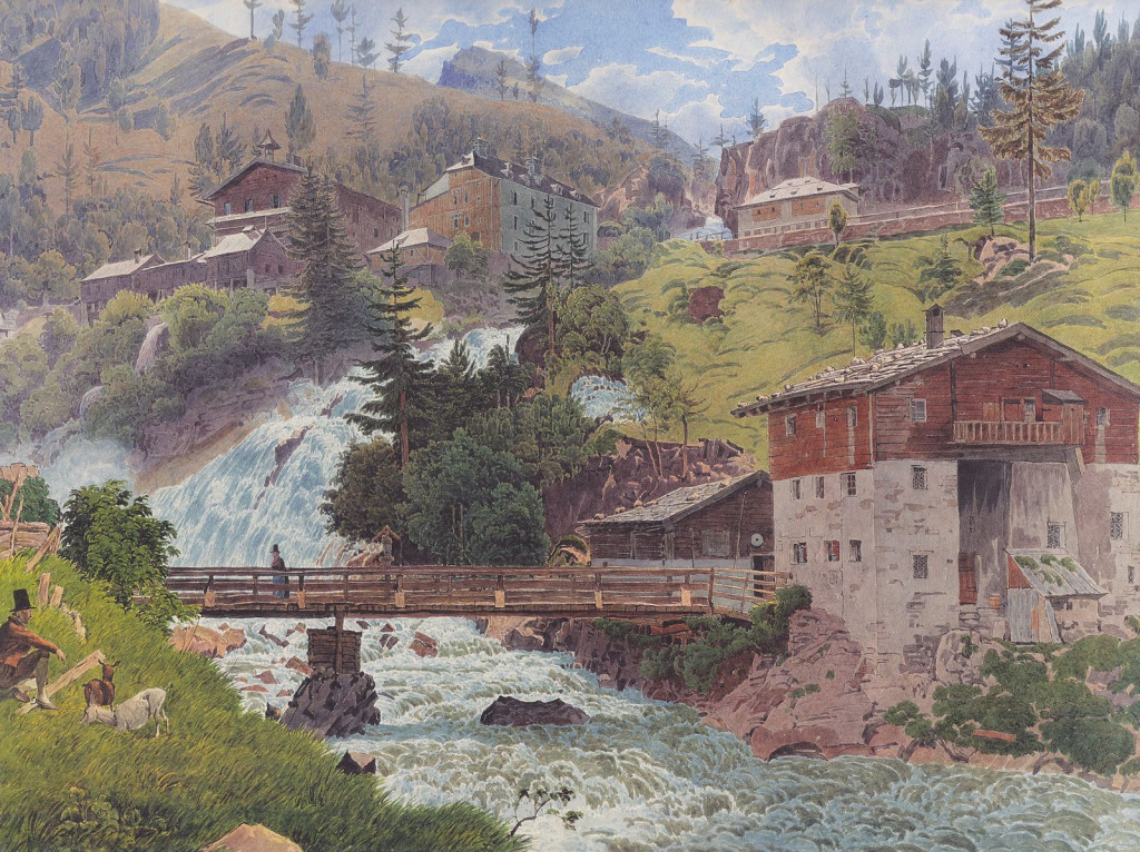 View of Bad Gastein jigsaw puzzle in Waterfalls puzzles on TheJigsawPuzzles.com