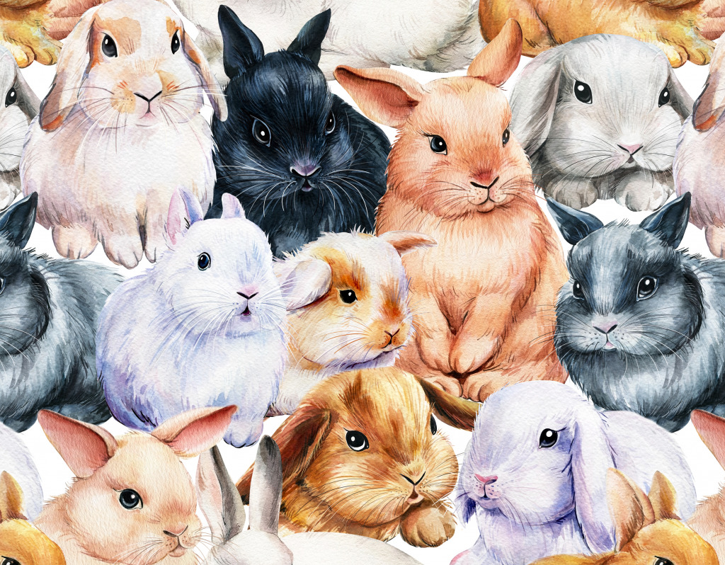 Many Bunnies jigsaw puzzle in Kids Puzzles puzzles on TheJigsawPuzzles.com