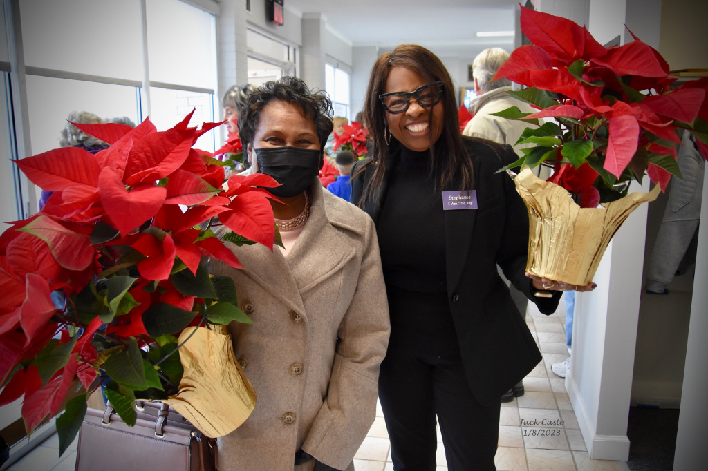 Carol and Stephanie Love Blooms jigsaw puzzle in Carol Stone puzzles on TheJigsawPuzzles.com